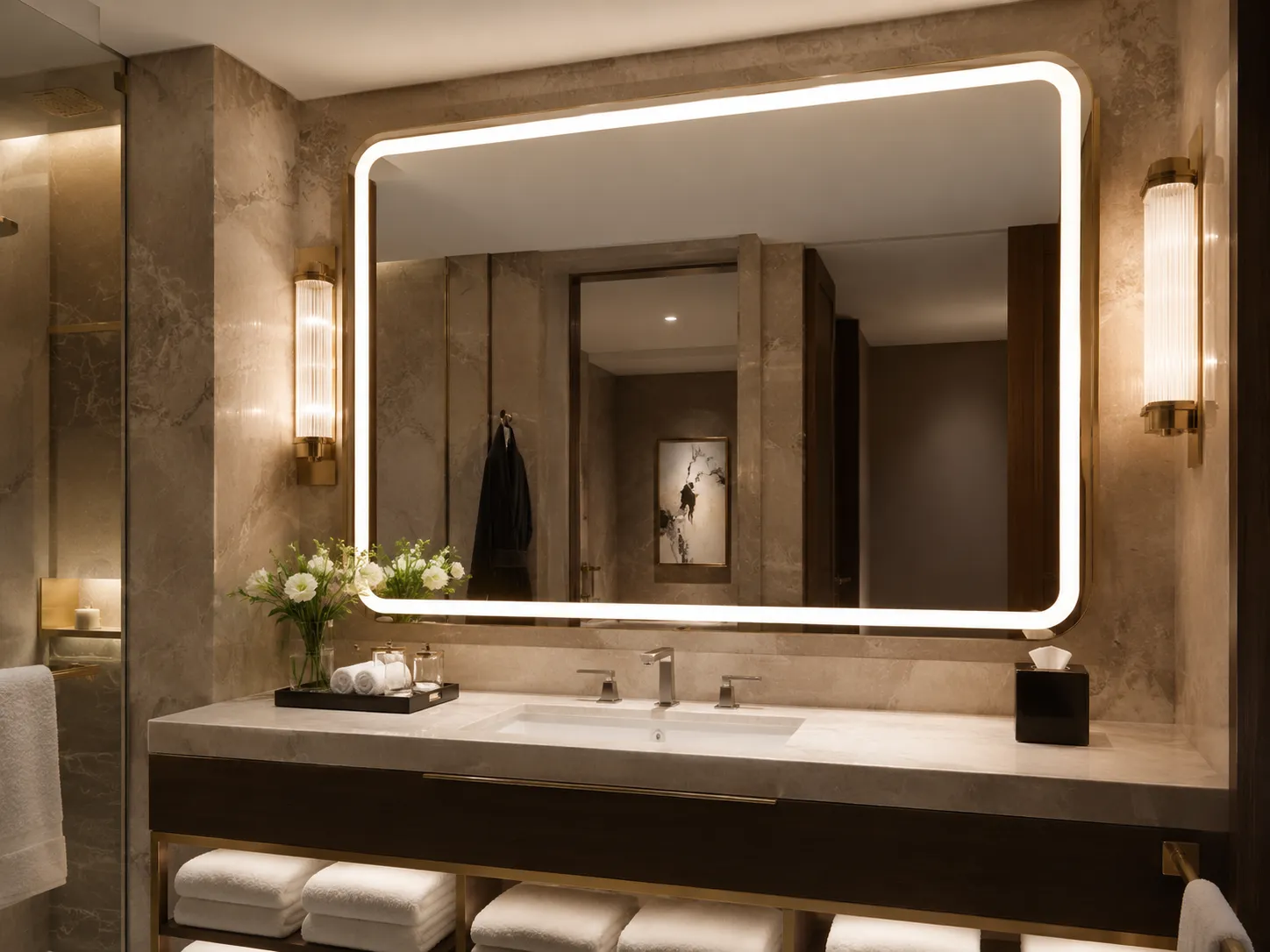 Bathroom mirror design ideas for hotel and commercial bathroom projects