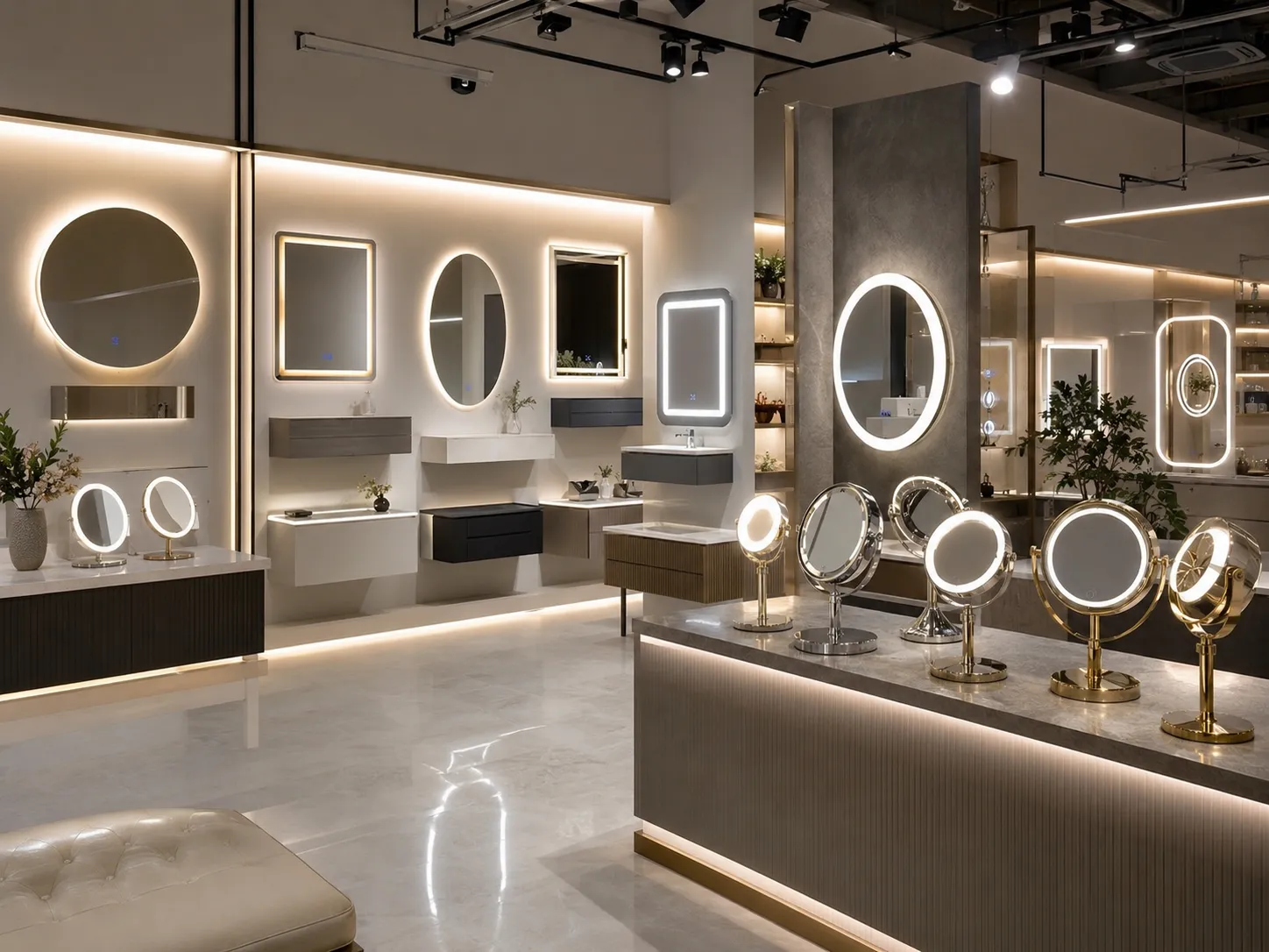 LED bathroom mirrors and lighted makeup mirrors for distributors and retail buyers