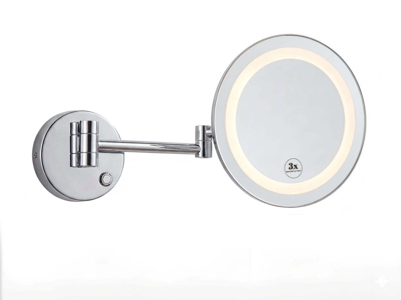 HALO Wall-Mounted Lighted Makeup Mirror with Timer