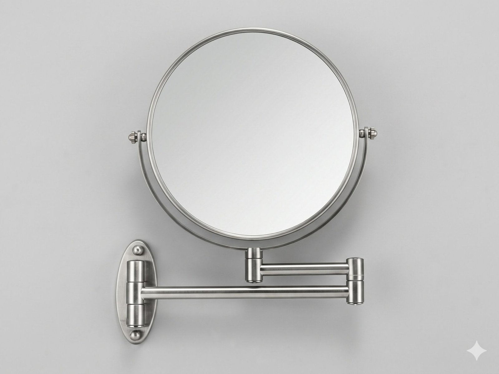NISSIYA STAIN-V 8 Inch Double-Sided Wall Mounted Makeup Mirror