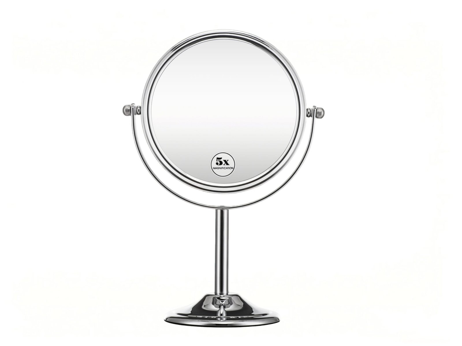 NISSIYA AURA-C 8 Inch Double-Sided Tabletop Makeup Mirror