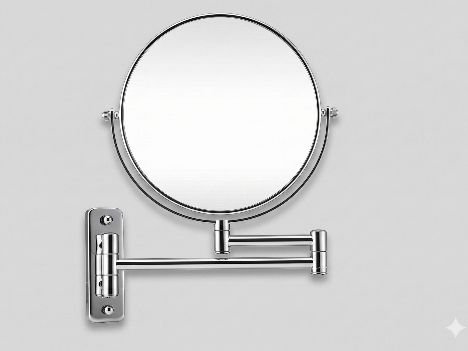 NISSIYA BASIC-P 8 Inch Double-Sided Wall Mounted Makeup Mirror