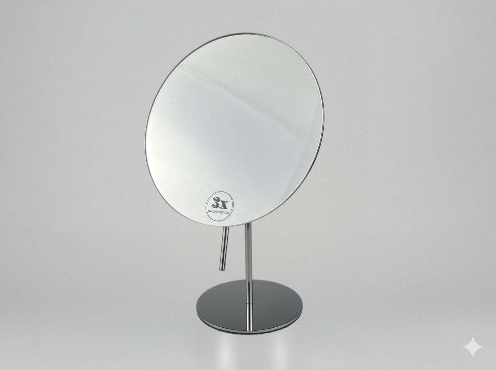 NISSIYA GLIDE-S Round Tabletop Makeup Mirror