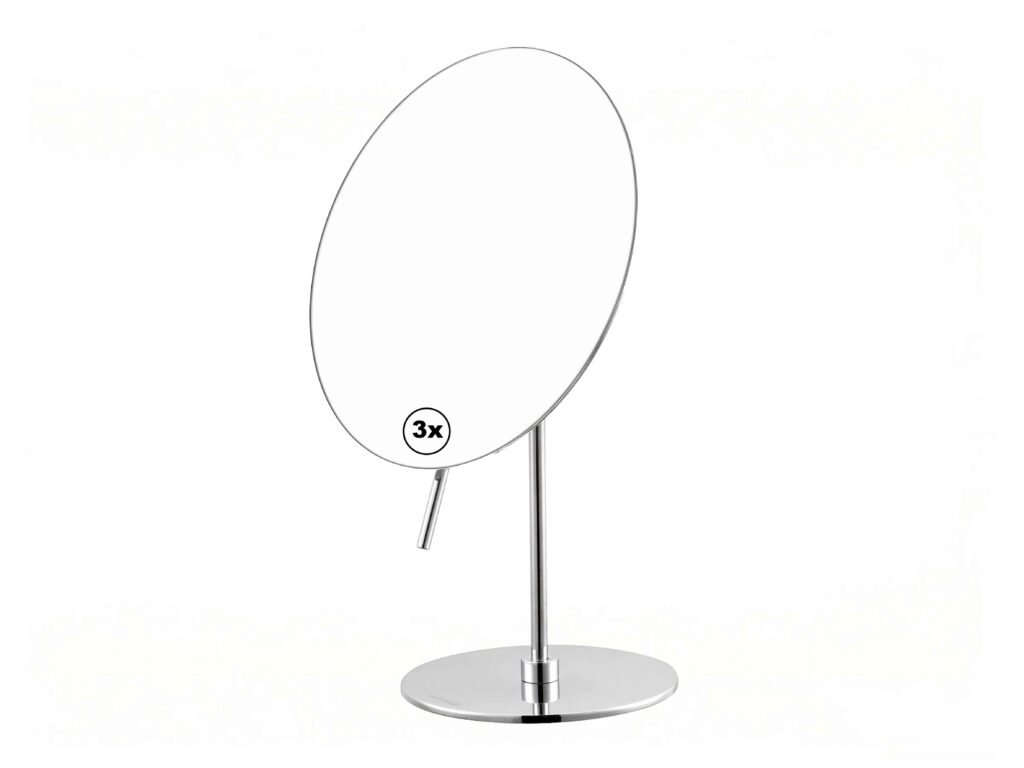 NISSIYA GLIDE-S Round Tabletop Makeup Mirror