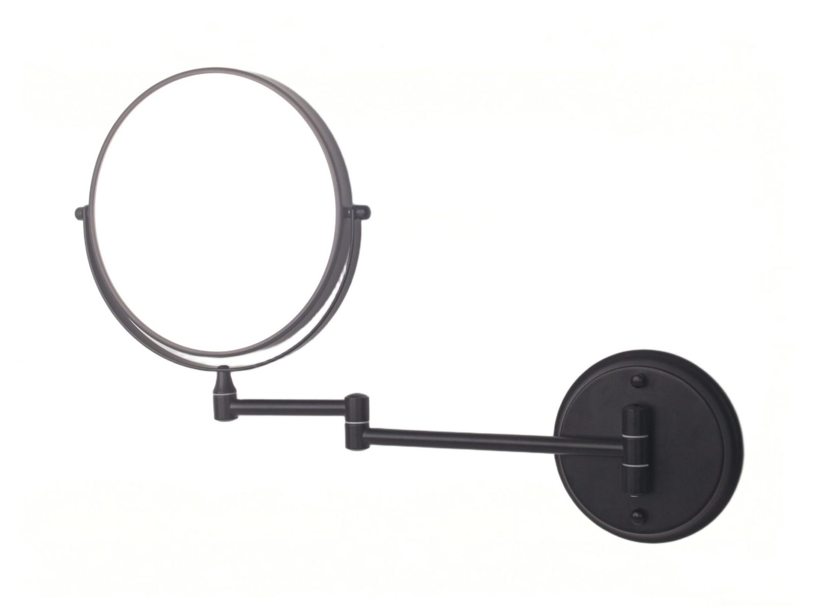 NISSIYA ONYX-V 8 Inch Double-Sided Wall Mounted Makeup Mirror