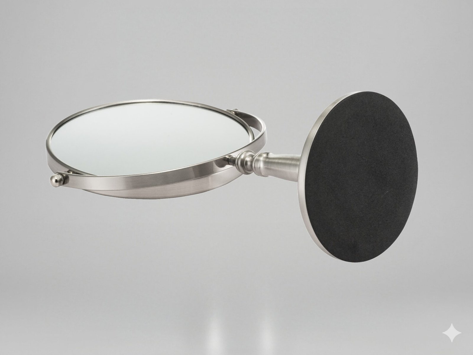 NISSIYA COLUMN-C 8 Inch Double-Sided Tabletop Makeup Mirror