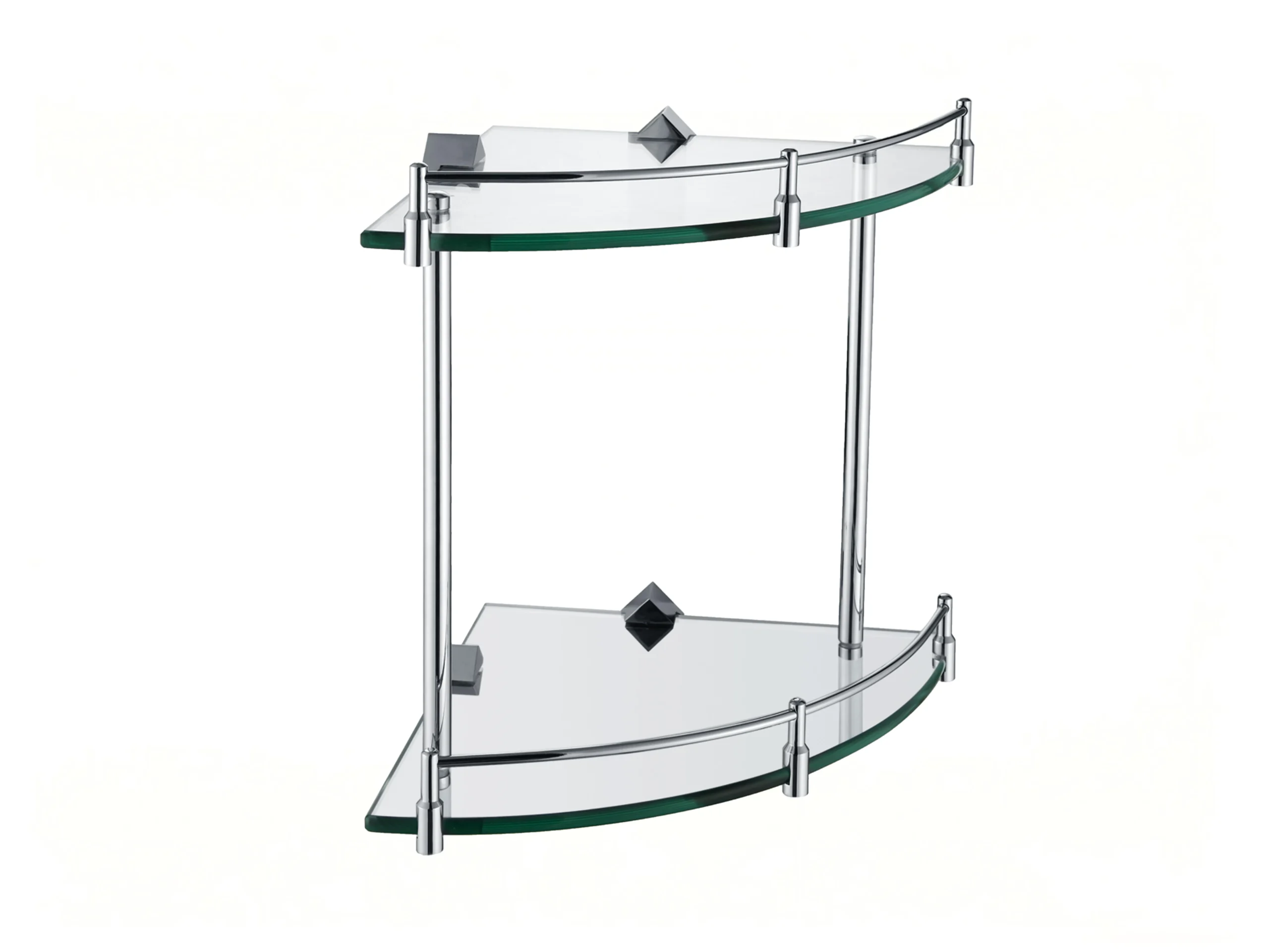 304 Stainless Steel Corner Glass Shelf