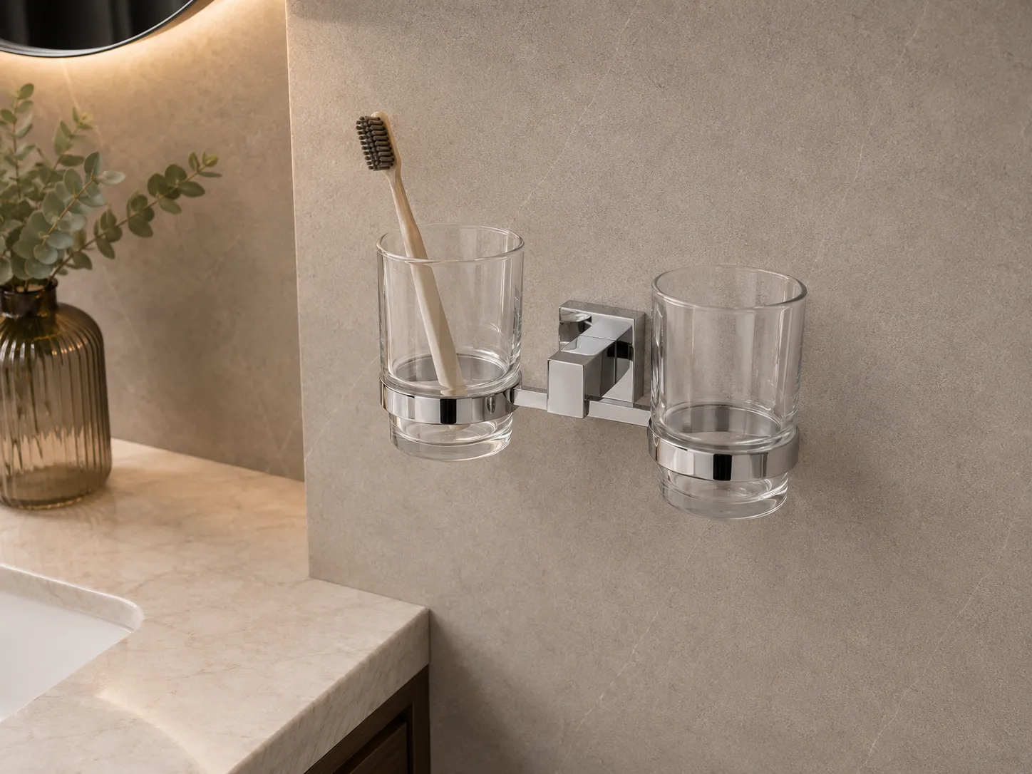 304 Stainless Steel Double Tumbler Holder