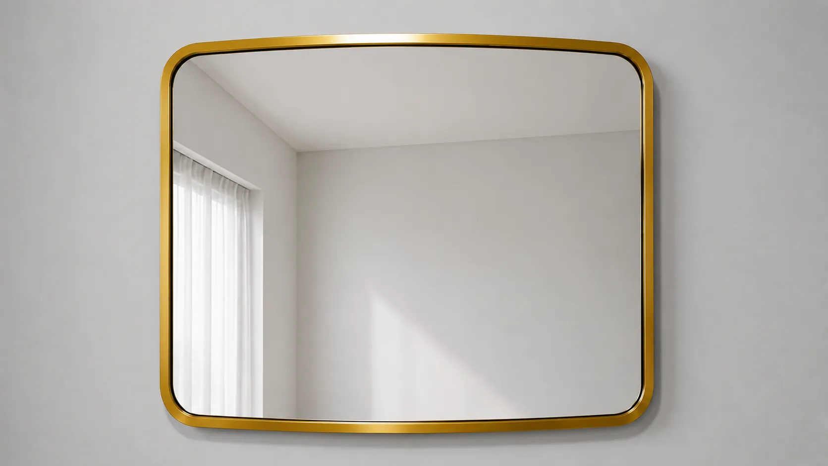 Custom Shape Stainless Steel Bathroom Mirror
