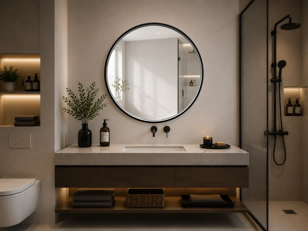 HaloFrame™ Round LED Bathroom Mirror