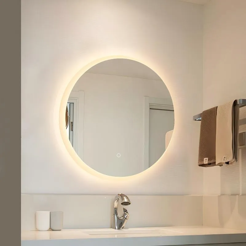 NISSIYA Crescent Dual-Light LED Mirror