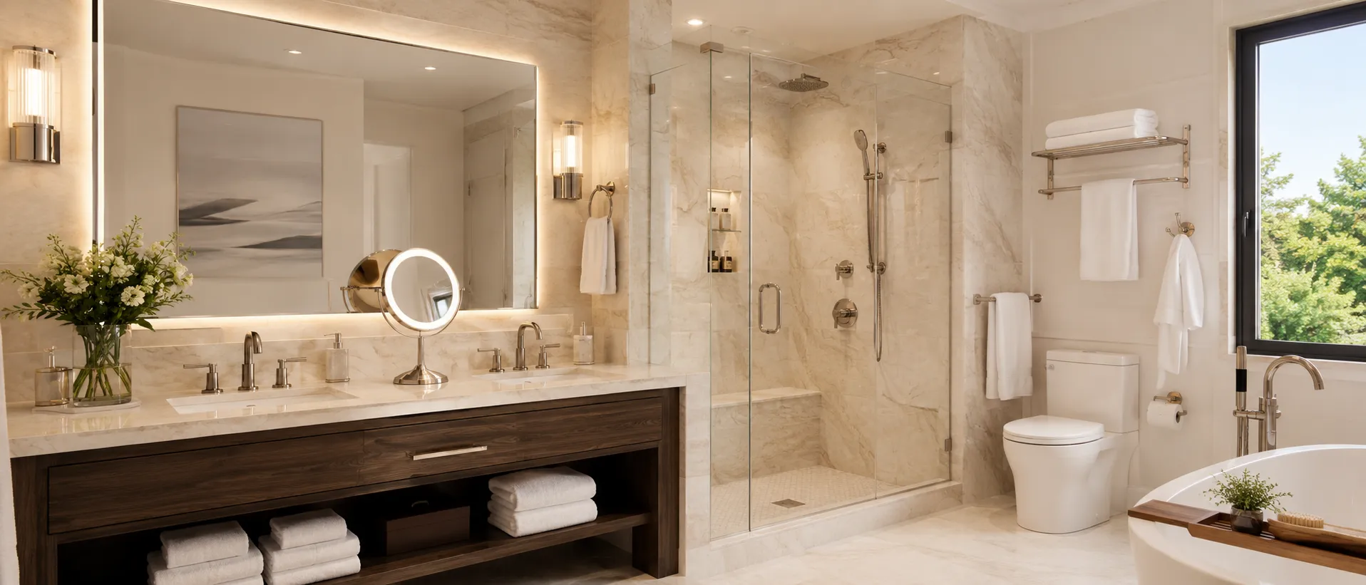 NISSIYA bathroom mirrors makeup mirrors and bathroom accessories for hotel retail and commercial projects