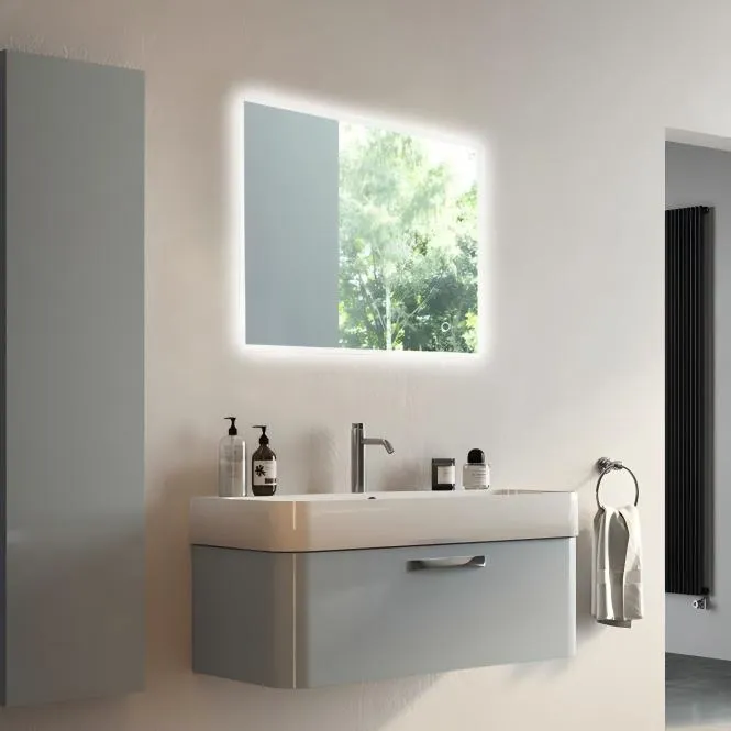 NISSIYA S-Series Ultra-Slim LED Bathroom Mirror