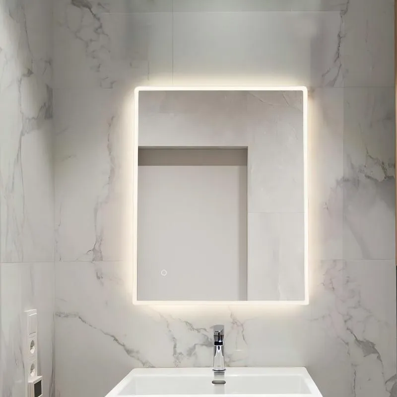 NISSIYA S-Series Ultra-Slim LED Bathroom Mirror