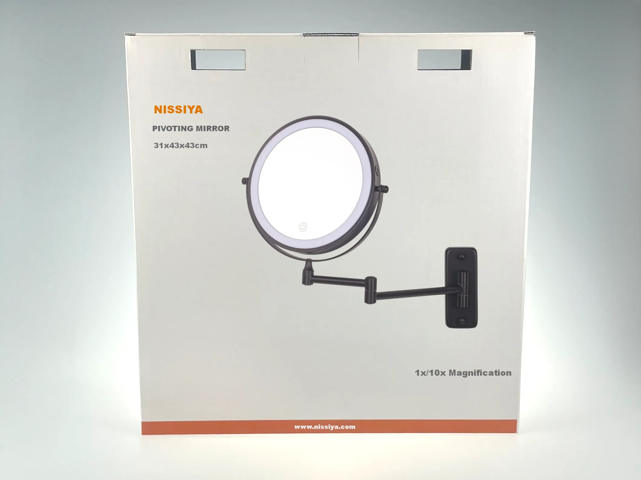 Custom color box packaging for LED makeup mirror manufacturer