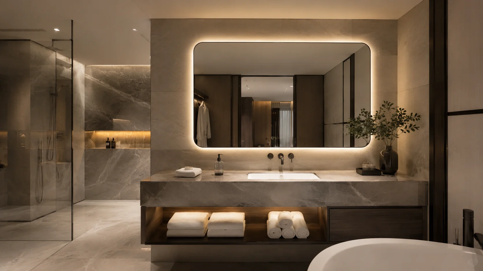 Hotel bathroom mirror manufacturer