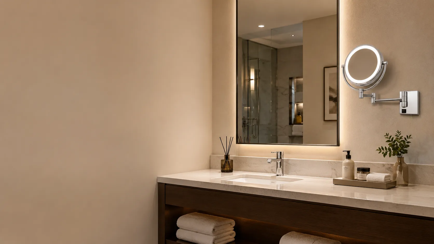 Bathroom Mirror Manufacturer for hotel and commercial bathroom projects