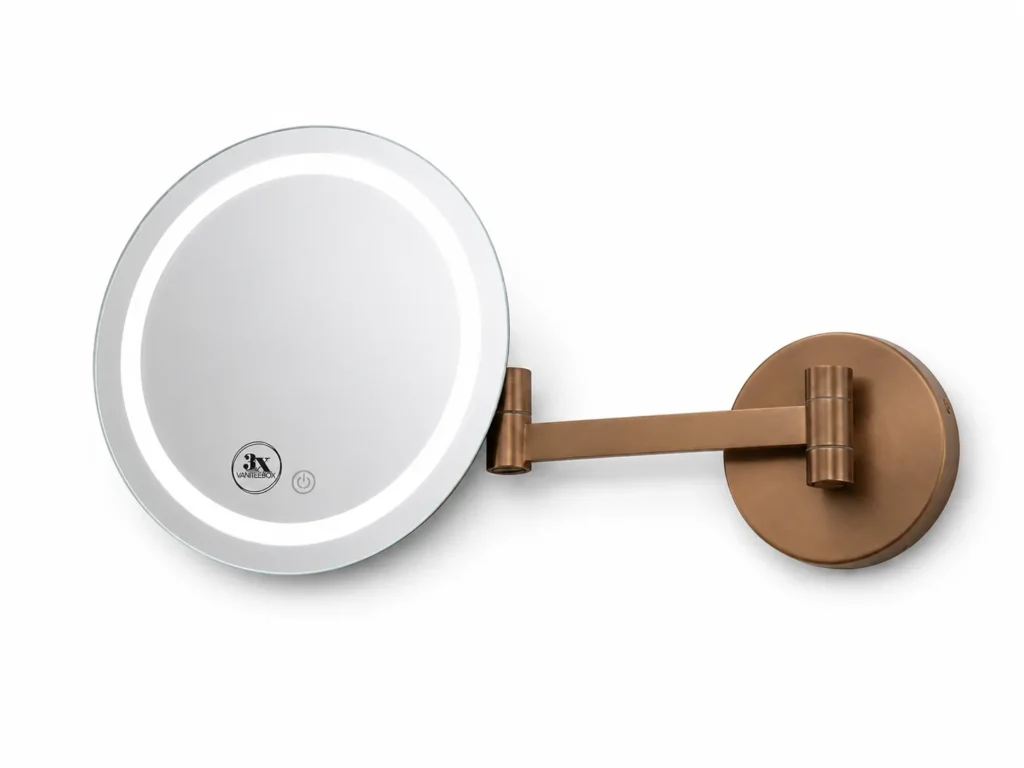 MINIMALIST Round Wall-Mounted LED Vanity Makeup Mirror