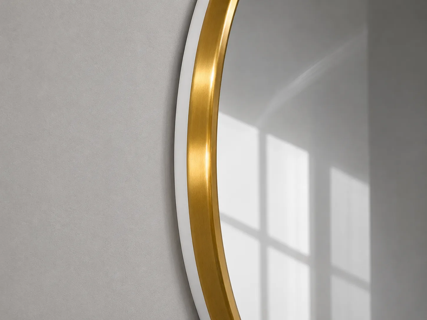 Round Gold Hospitality LED Bathroom Mirror with Motion Sensor