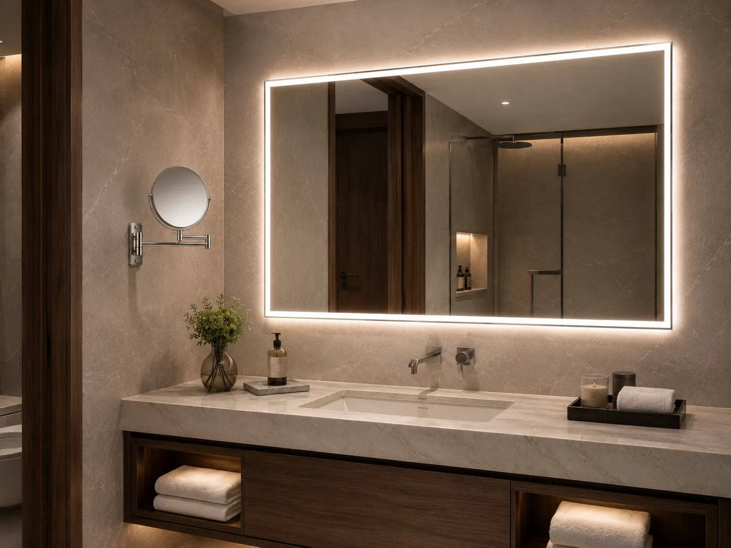 Professional LED mirror manufacturer for hotel bathroom vanity projects