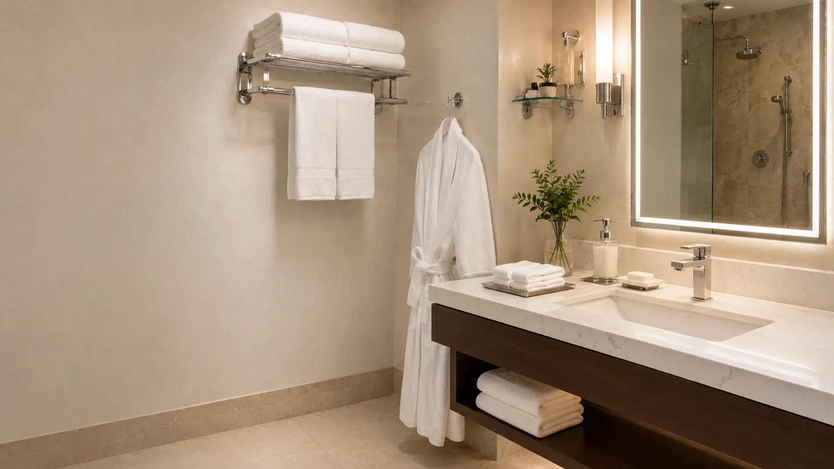 Stainless steel bathroom accessories for hotel and commercial bathroom projects