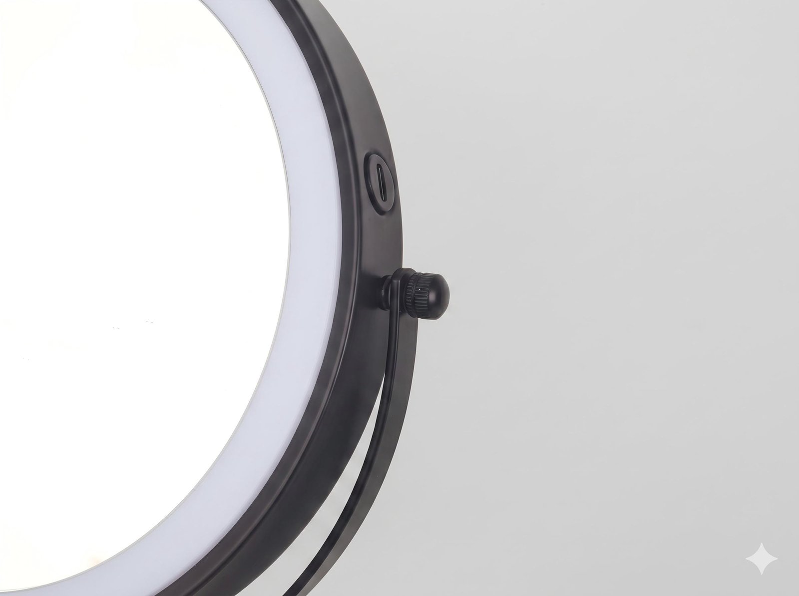 NISSIYA 8-Inch 1X/10X Rechargeable LED Wall Mount Magnifying Mirror