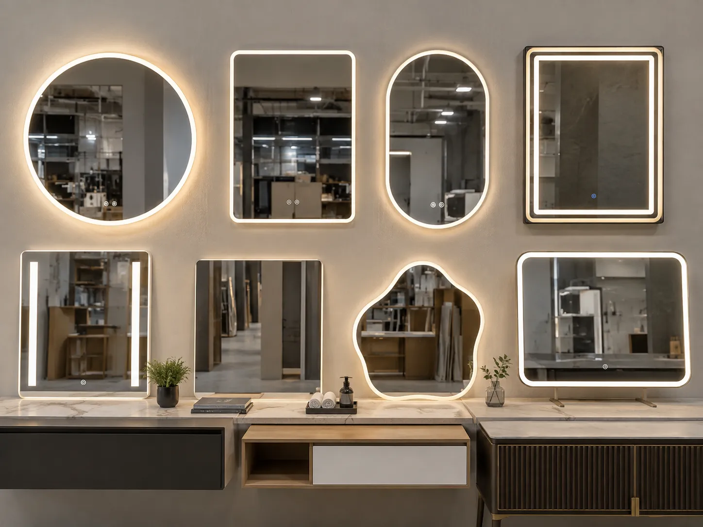 Custom bathroom mirror manufacturer for commercial and hospitality projects
